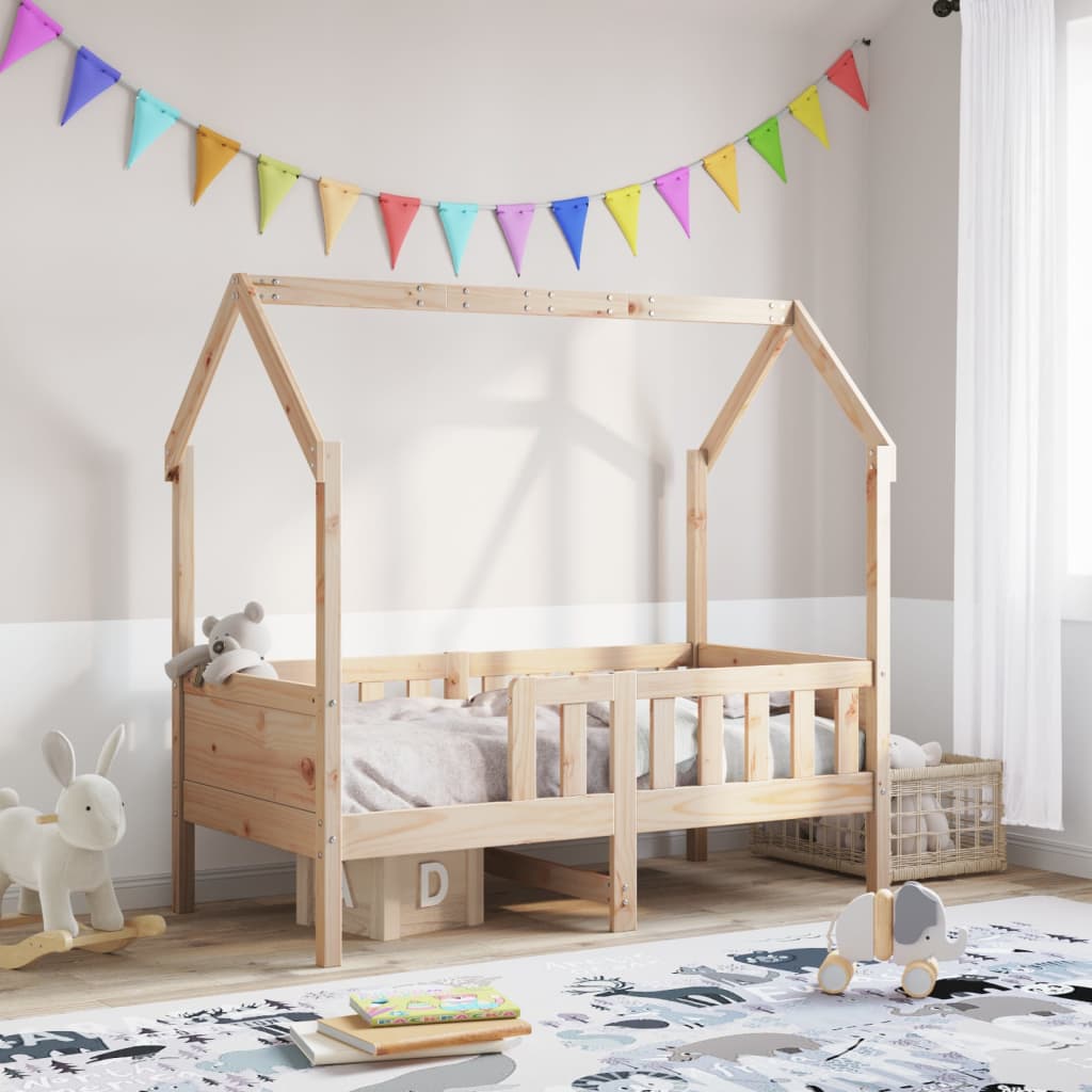 sengeramme til husseng 70x140 cm massivt fyrretræ