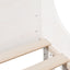 sengeramme uden madras 120x200 cm massivt fyrretræ hvid