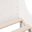 sengeramme uden madras 140x190 cm massivt fyrretræ hvid