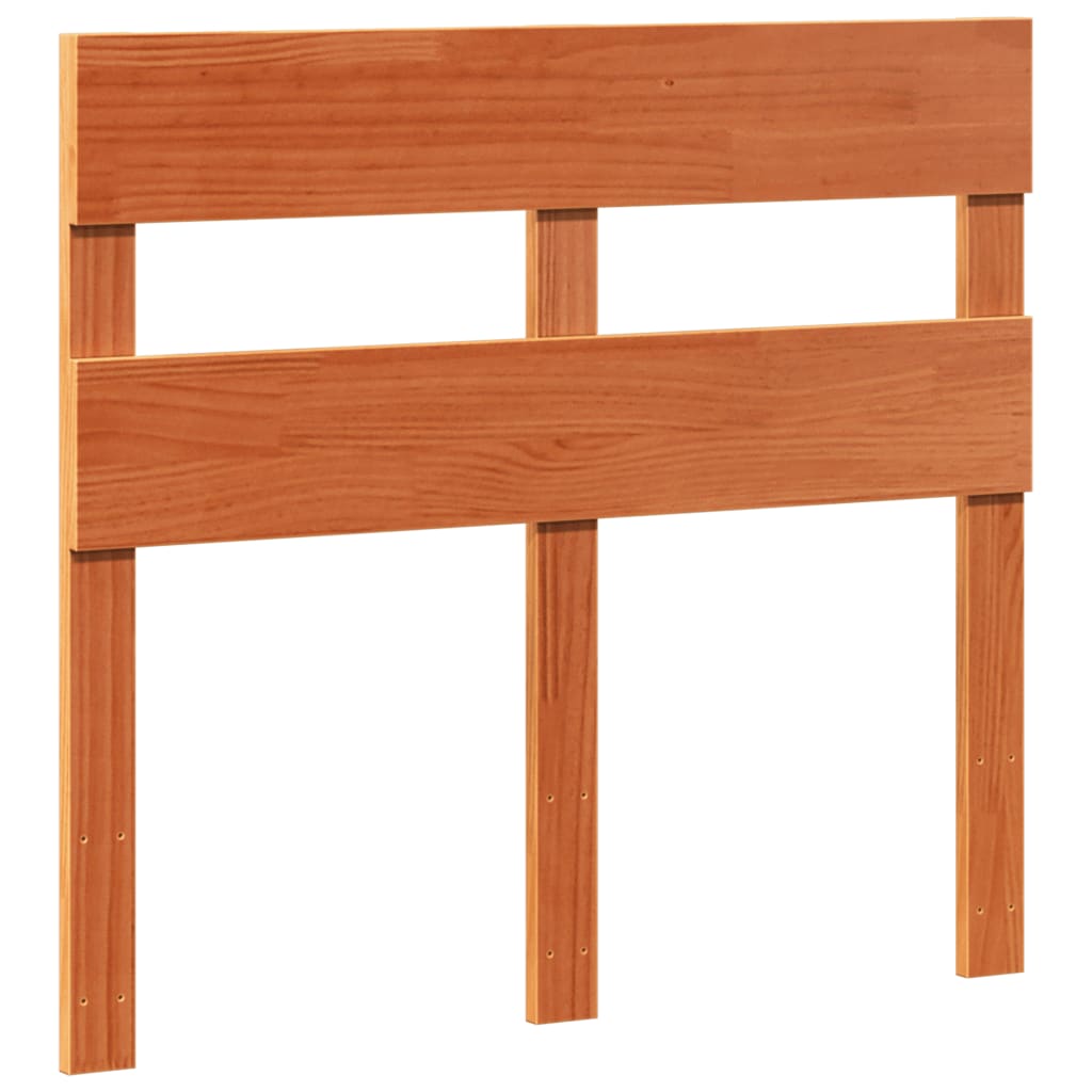 sengeramme uden madras 100x200 cm massivt fyrretræ gyldenbrun