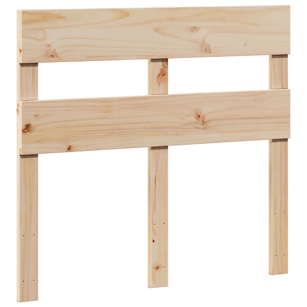 sengeramme uden madras 75x190 cm massivt fyrretræ