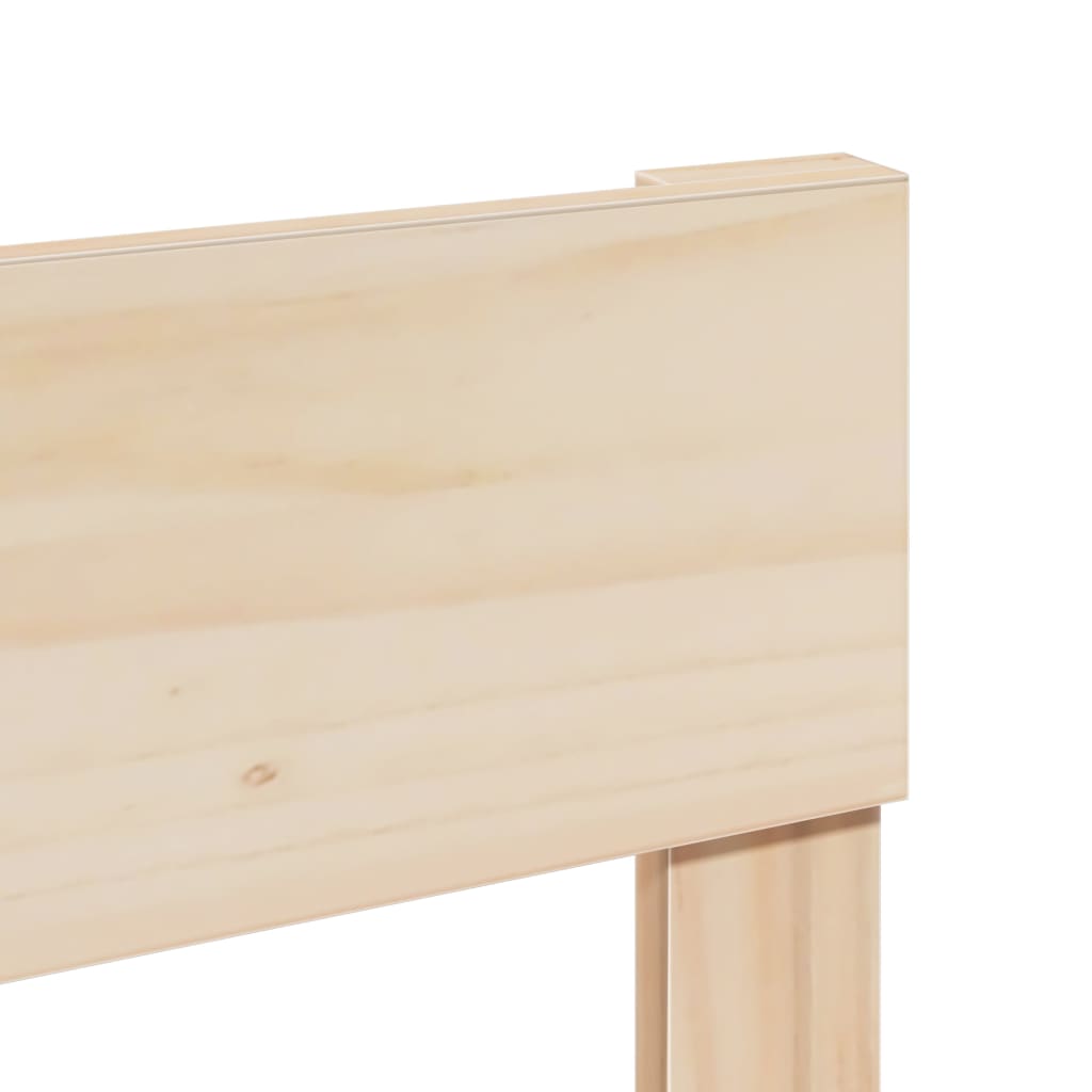 sengeramme uden madras 75x190 cm massivt fyrretræ