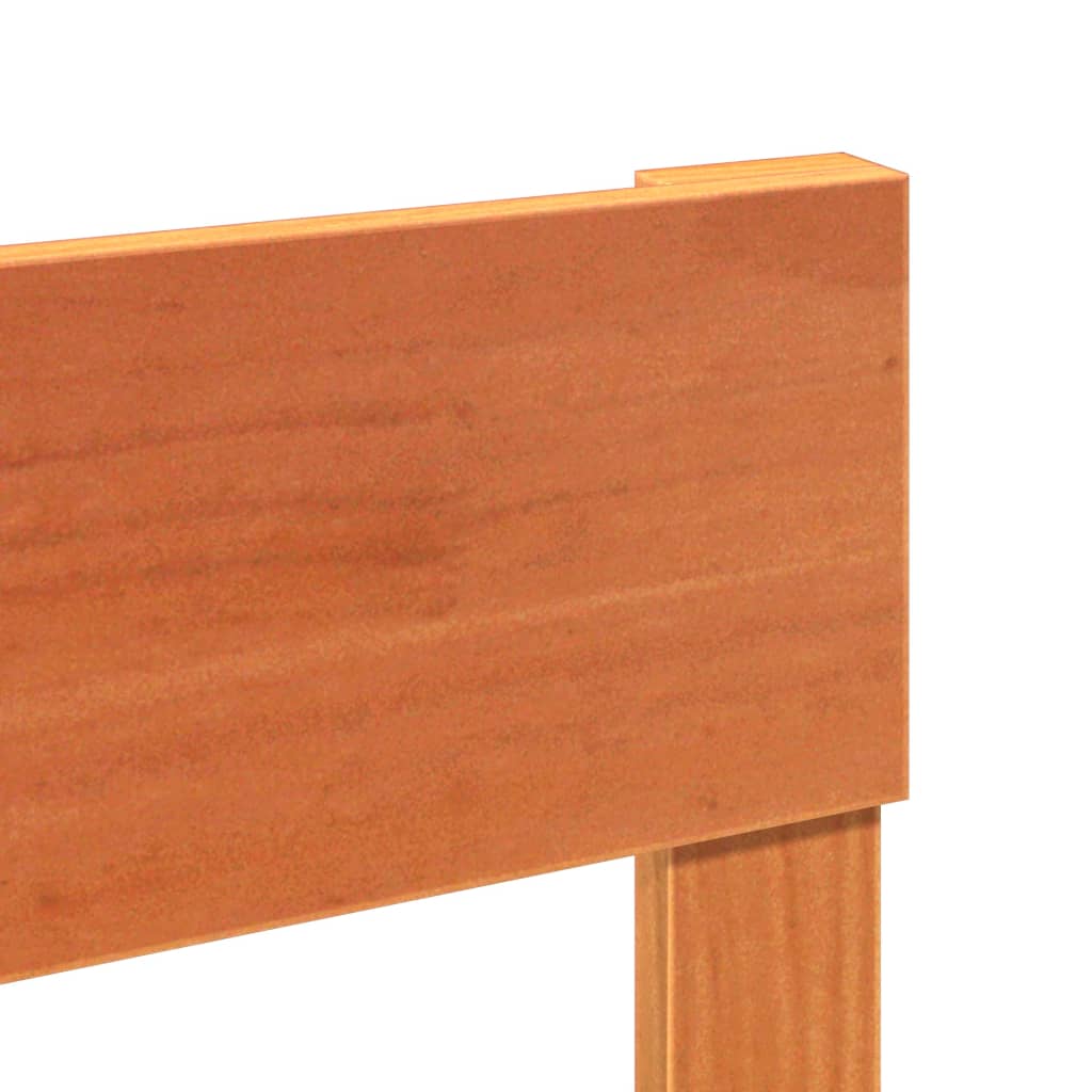 sengeramme uden madras 75x190 cm massivt fyrretræ gyldenbrun