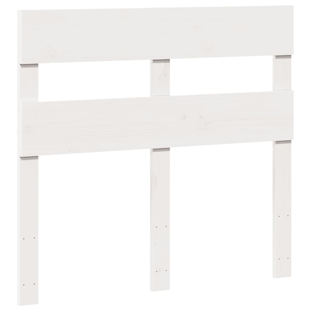 sengeramme uden madras 90x190 cm massivt fyrretræ hvid