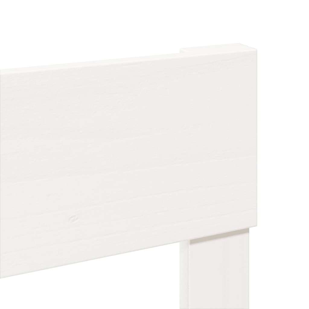 sengeramme uden madras 90x190 cm massivt fyrretræ hvid