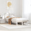 sengeramme uden madras 90x190 cm massivt fyrretræ hvid