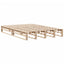 sengeramme uden madras 150x200 cm massivt fyrretræ