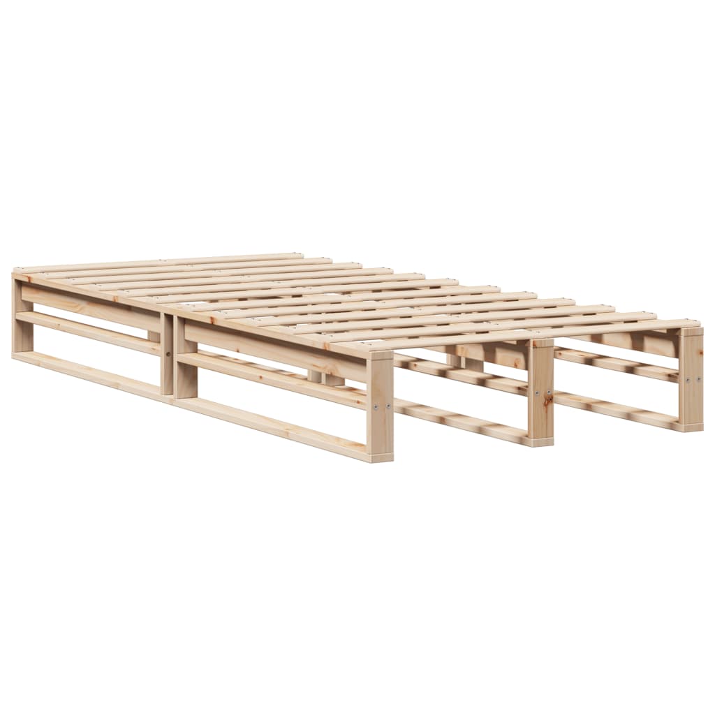 sengeramme uden madras 90x190 cm massivt fyrretræ