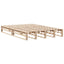 sengeramme uden madras 140x190 cm massivt fyrretræ