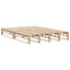 sengeramme uden madras 140x190 cm massivt fyrretræ