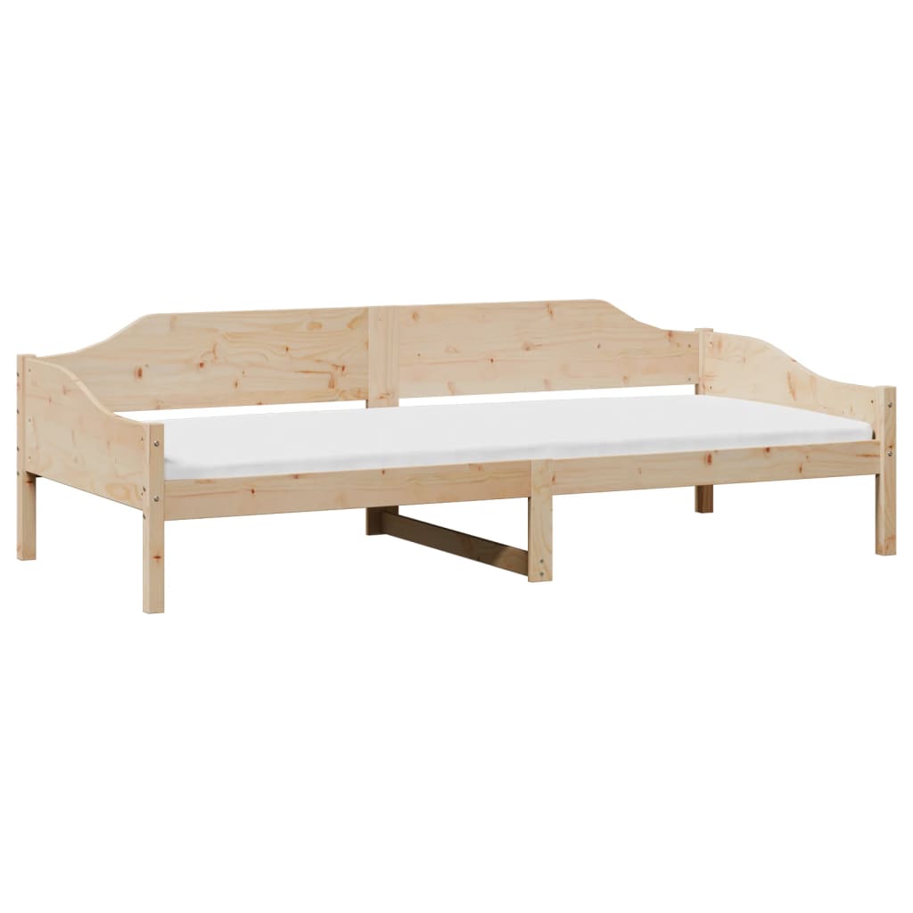 sengeramme uden madras 80x200 cm massivt fyrretræ