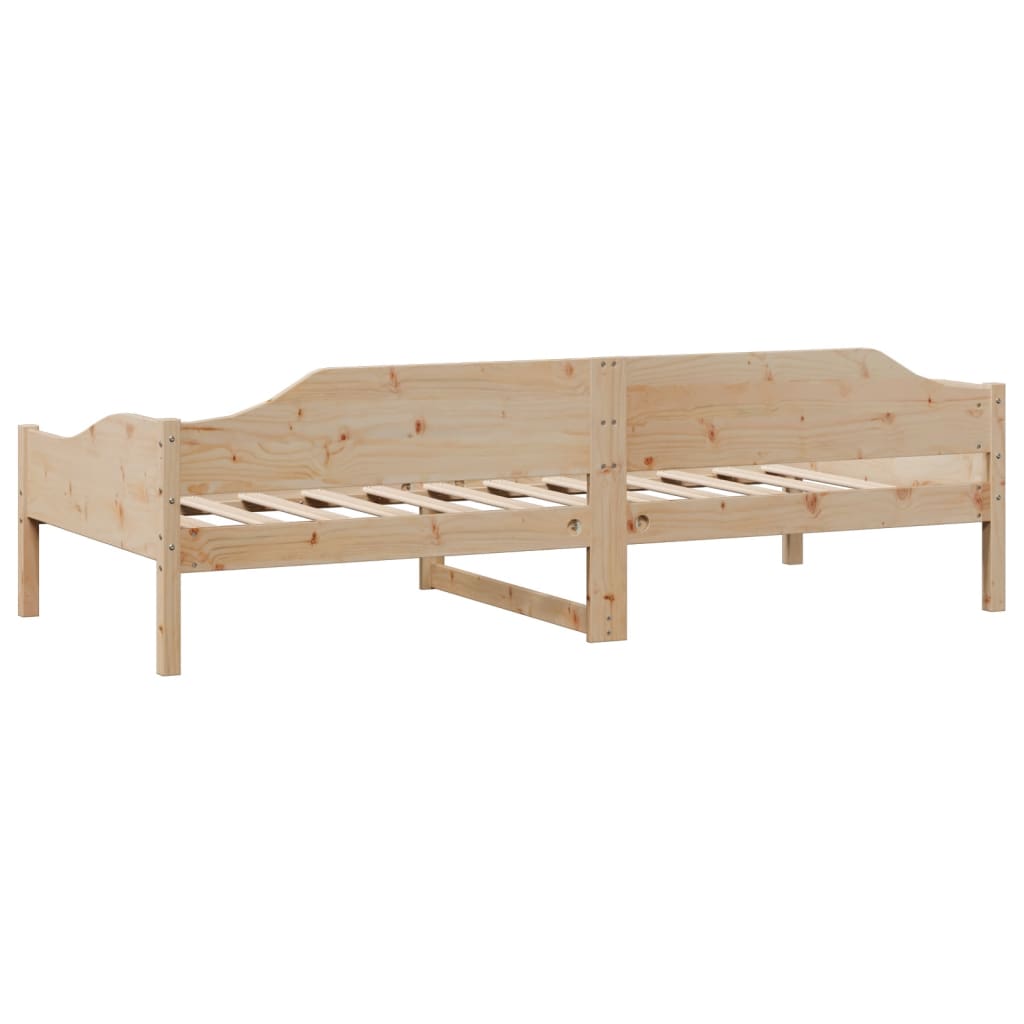sengeramme uden madras 80x200 cm massivt fyrretræ
