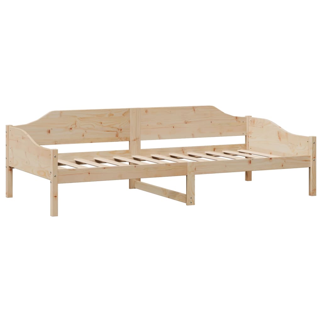 sengeramme uden madras 90x190 cm massivt fyrretræ