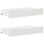 sengeskuffer 2 stk. 95x55x17 cm massivt fyrretræ hvid