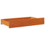 sengeskuffer 2 stk. 95x55x17 cm massivt fyrretræ gyldenbrun