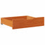 sengeskuffer 2 stk. 65x55x17 cm massivt fyrretræ gyldenbrun