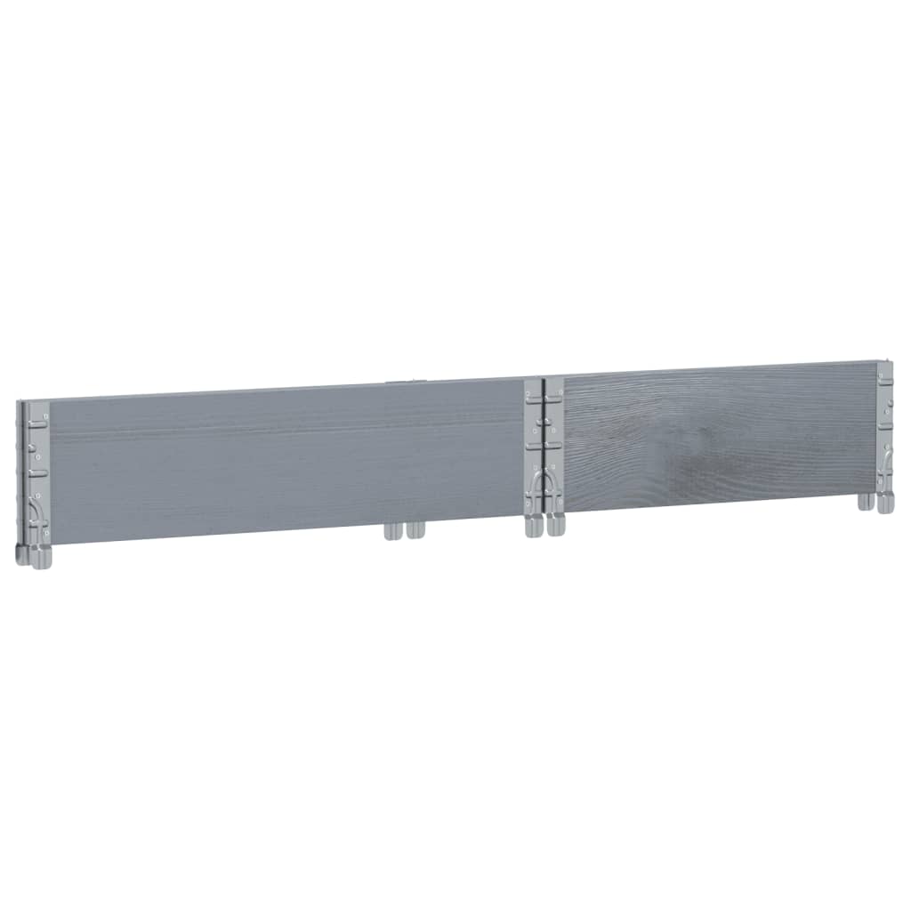 palleramme 80x60 cm massivt fyrretræ grå