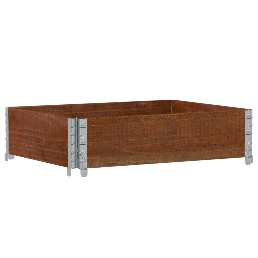 palleramme 80x60 cm massivt fyrretræ brun