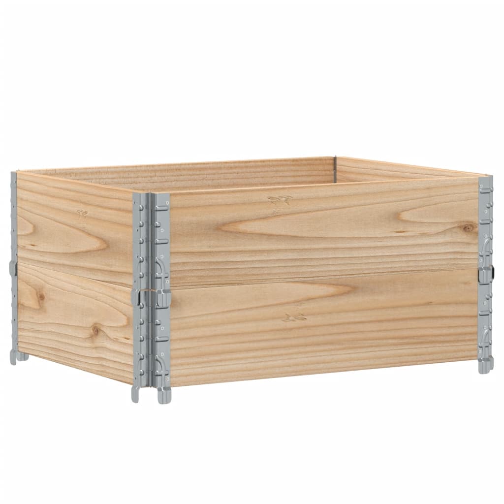 pallerammer 2 stk. 80x60 cm massivt fyrretræ
