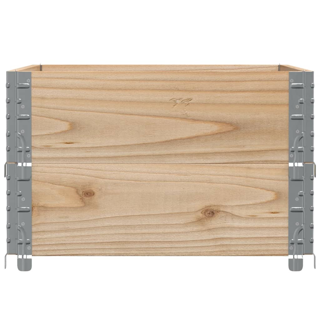 pallerammer 2 stk. 80x60 cm massivt fyrretræ