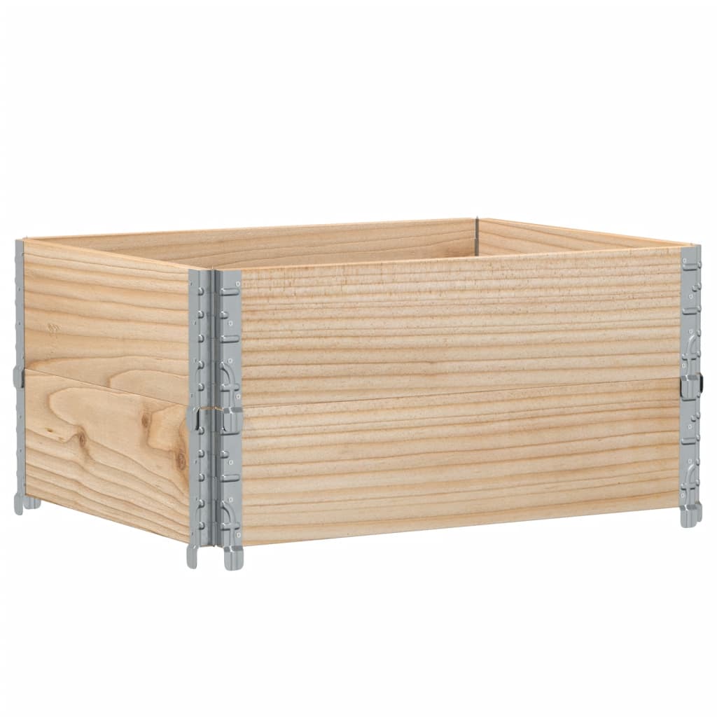 pallerammer 2 stk. 80x60 cm massivt fyrretræ