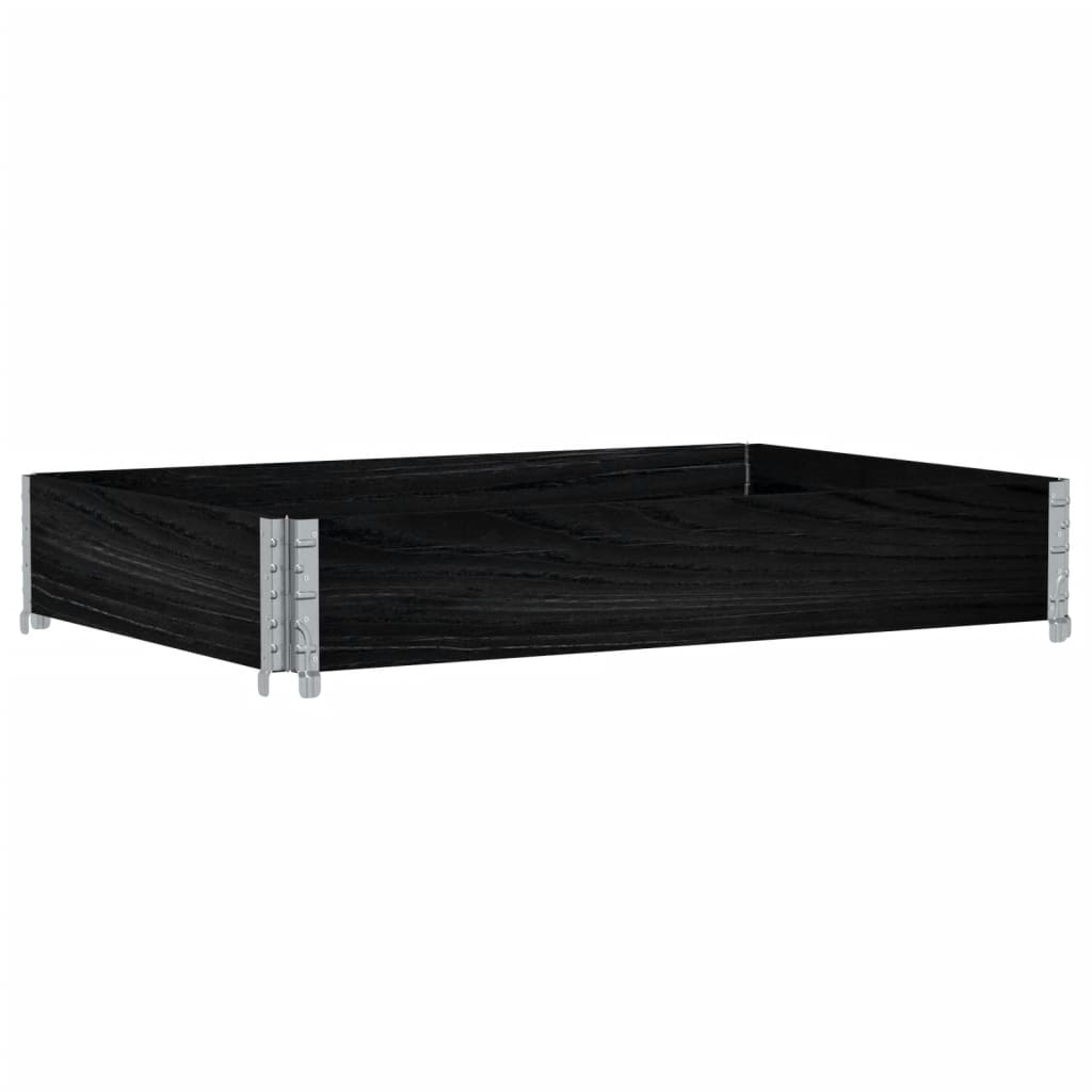 palleramme 120x80 cm massivt fyrretræ sort