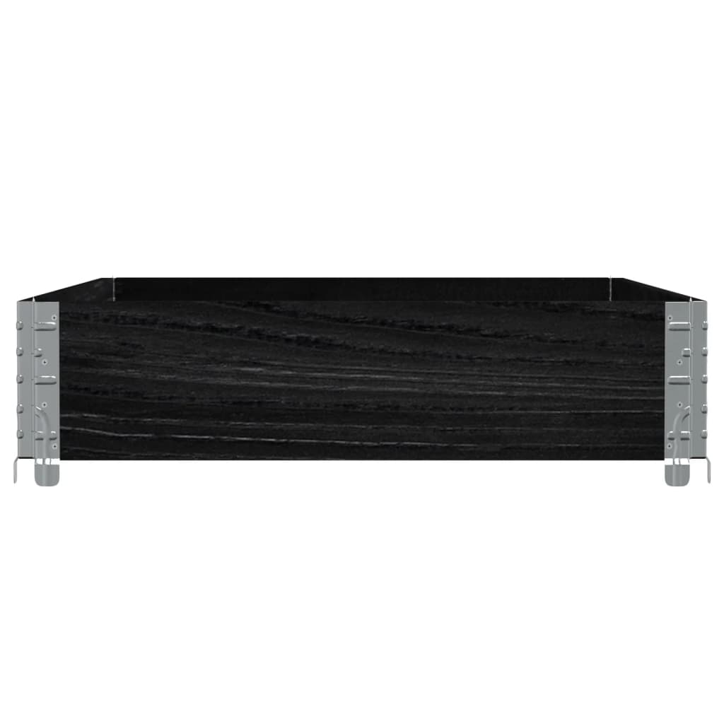 palleramme 120x80 cm massivt fyrretræ sort