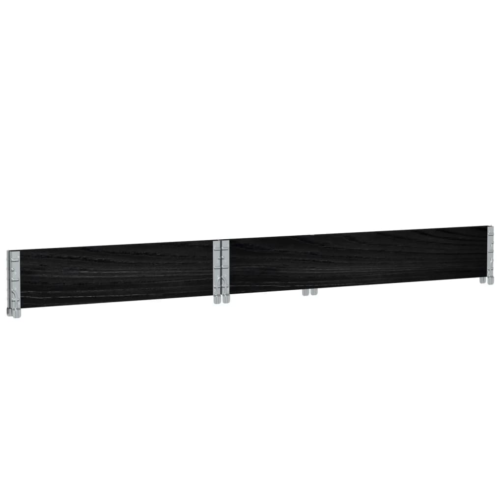 palleramme 120x80 cm massivt fyrretræ sort