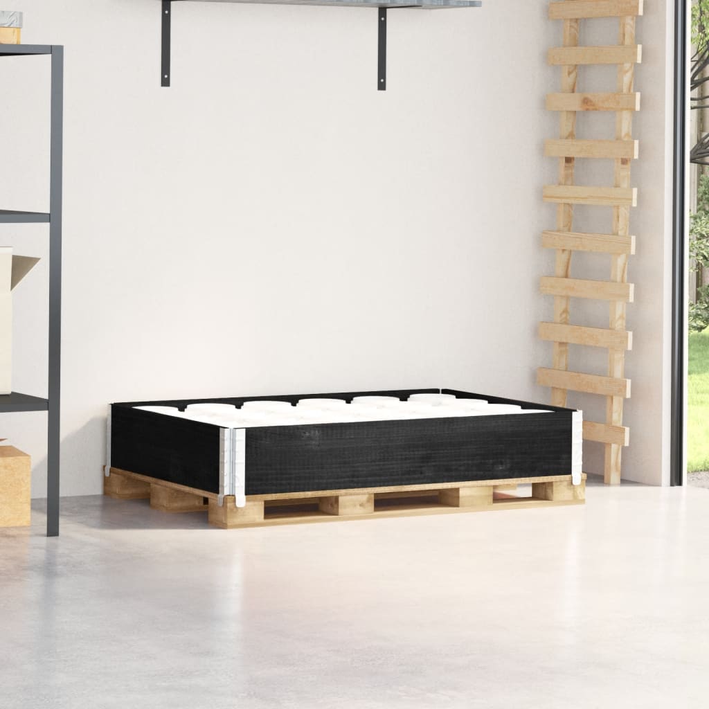 palleramme 120x80 cm massivt fyrretræ sort
