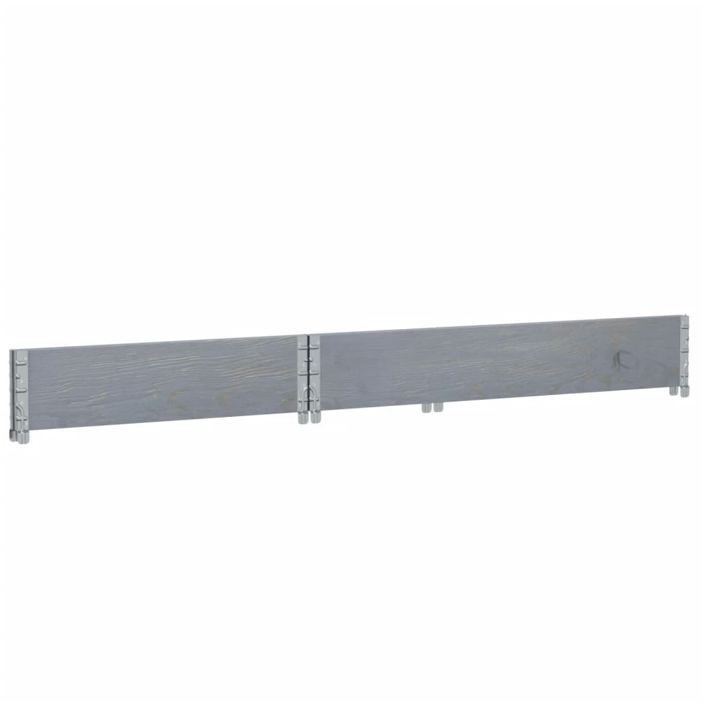 palleramme 120x80 cm massivt fyrretræ grå