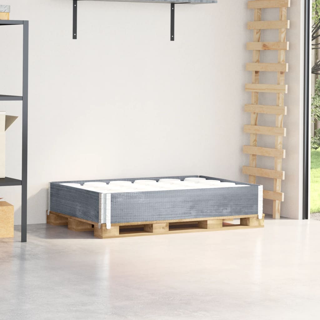 palleramme 120x80 cm massivt fyrretræ grå