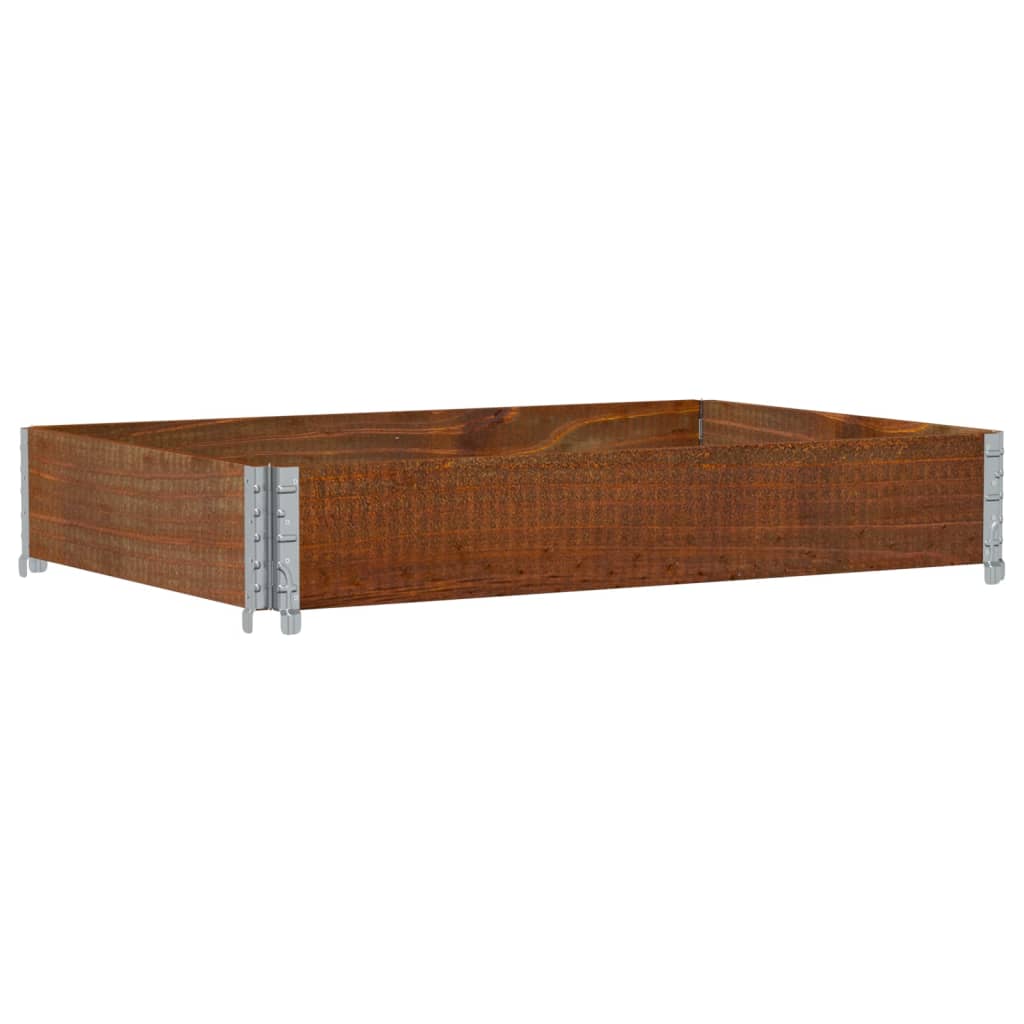 palleramme 120x80 cm massivt fyrretræ brun