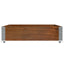 palleramme 120x80 cm massivt fyrretræ brun