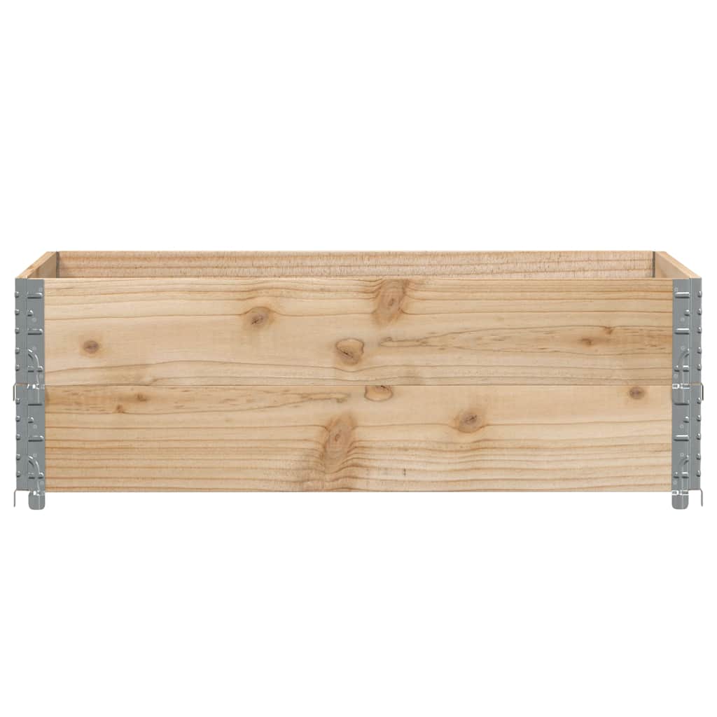 pallerammer 2 stk. 120x80 cm massivt fyrretræ