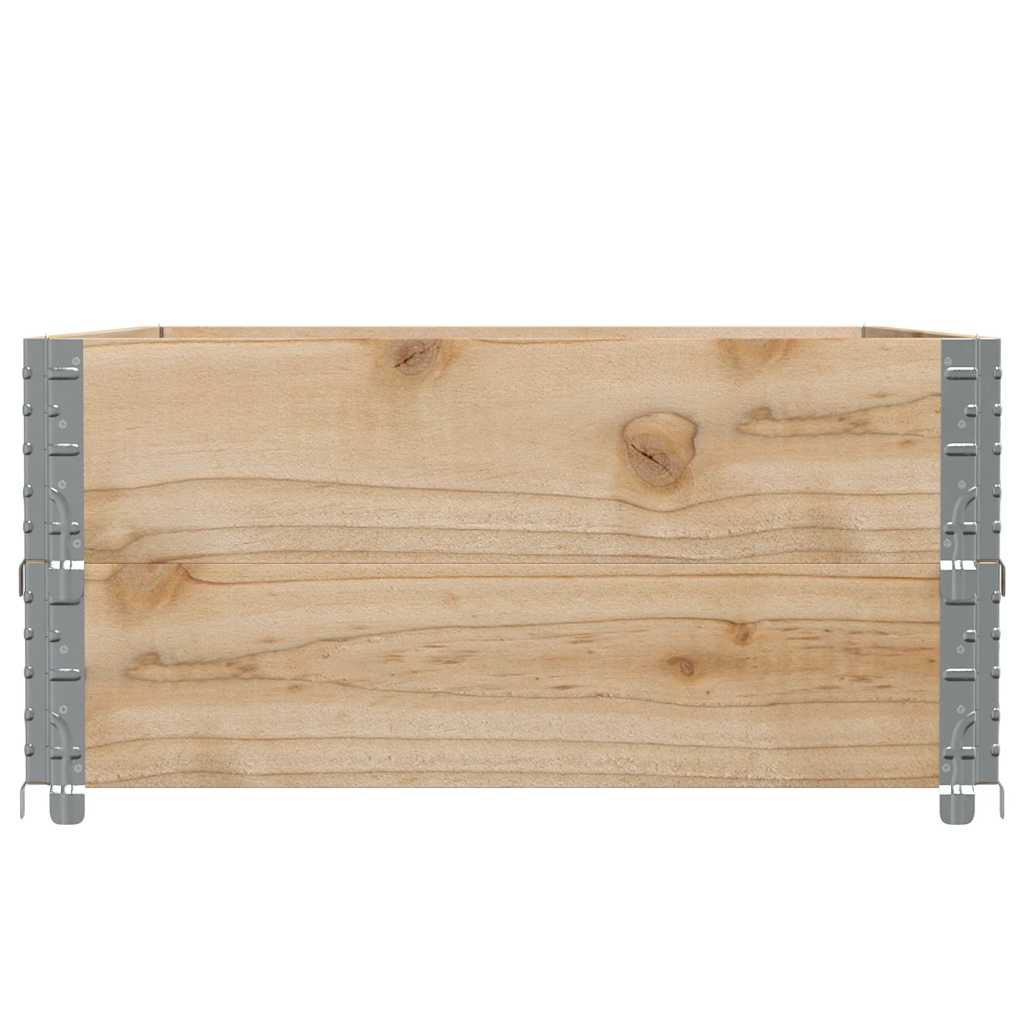 pallerammer 2 stk. 120x80 cm massivt fyrretræ