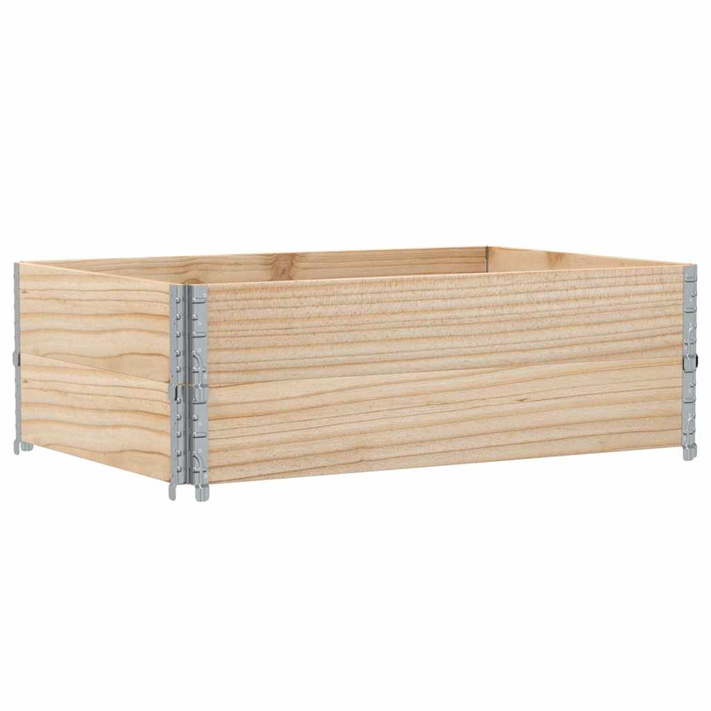 pallerammer 2 stk. 120x80 cm massivt fyrretræ