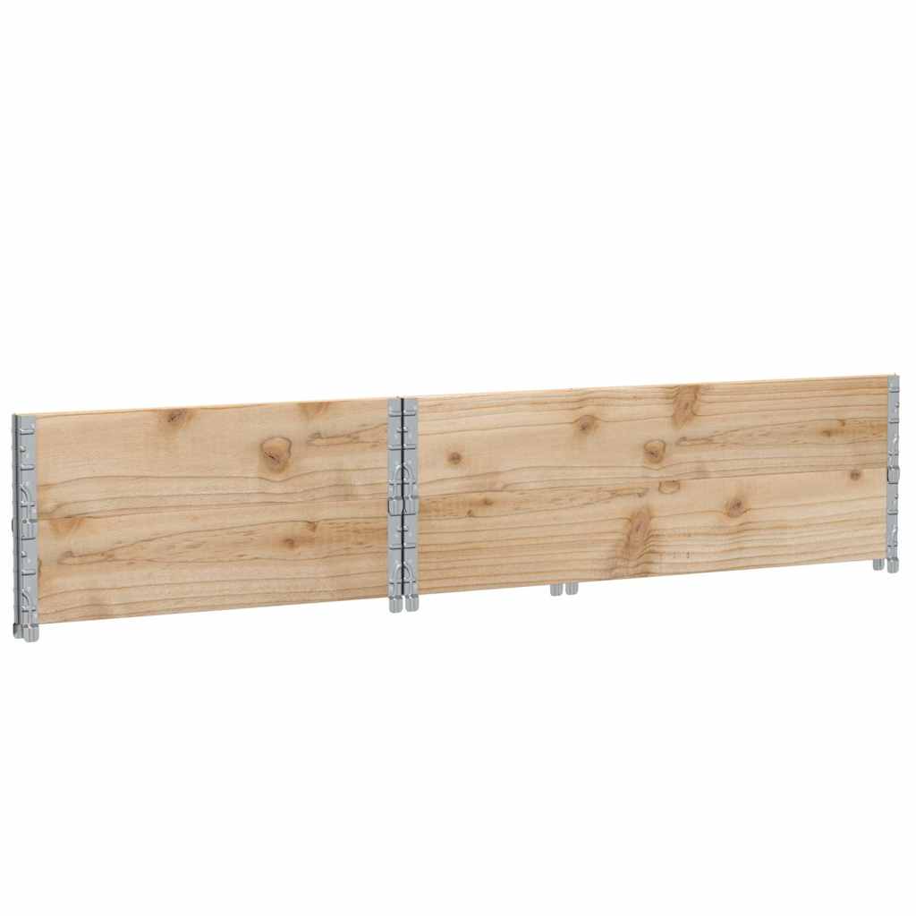 pallerammer 2 stk. 120x80 cm massivt fyrretræ