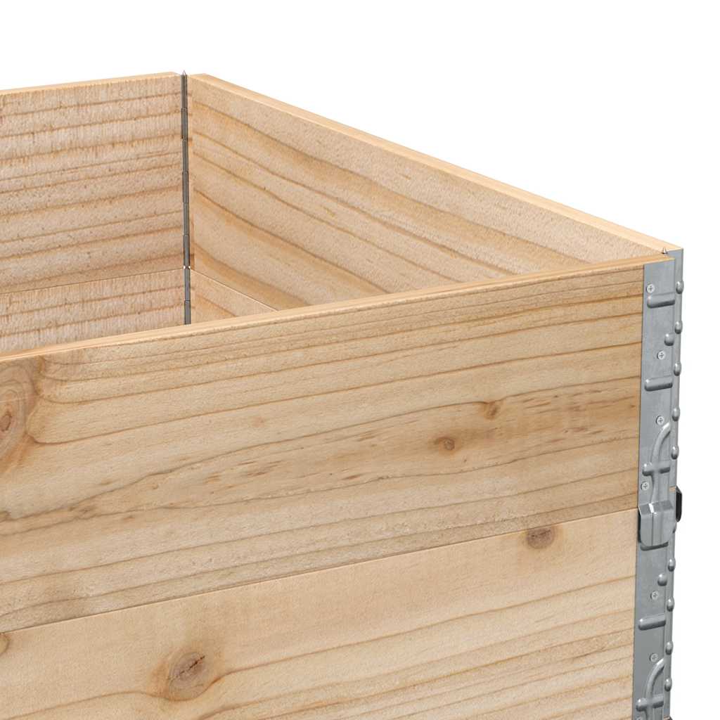 pallerammer 2 stk. 120x80 cm massivt fyrretræ