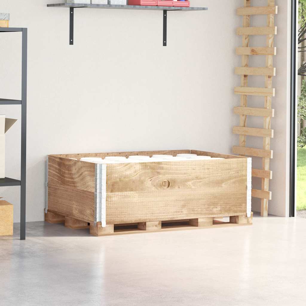 pallerammer 2 stk. 120x80 cm massivt fyrretræ