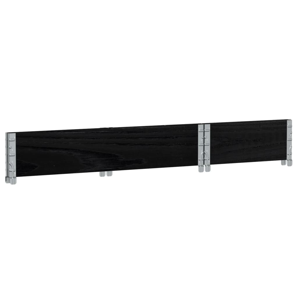 palleramme 100x50 cm massivt fyrretræ sort