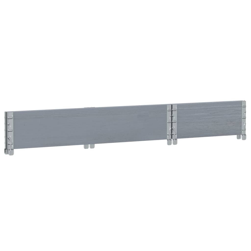 palleramme 100x50 cm massivt fyrretræ grå