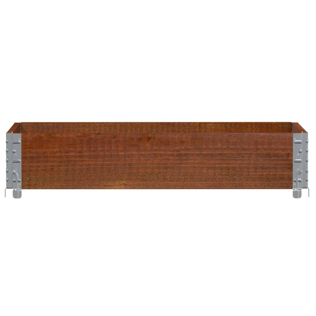 palleramme 100x50 cm massivt fyrretræ brun