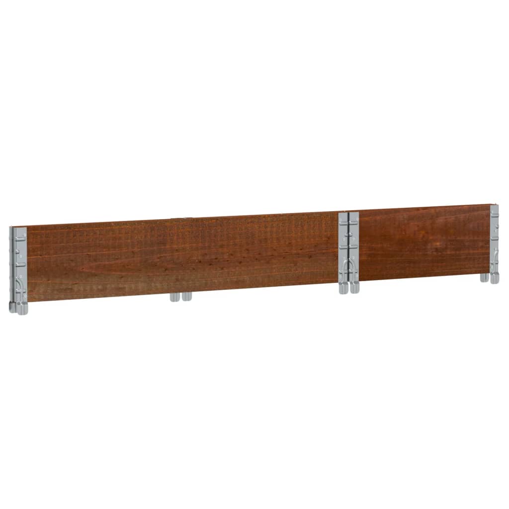 palleramme 100x50 cm massivt fyrretræ brun