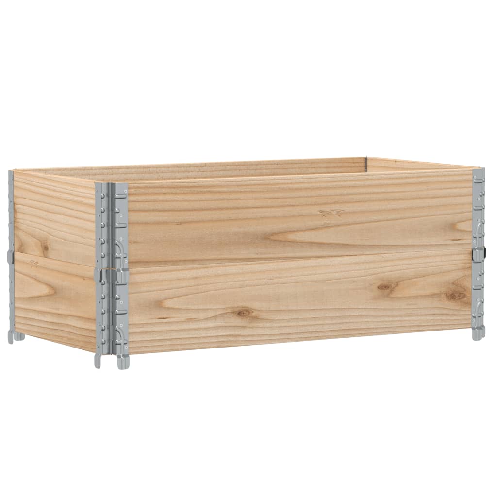 pallerammer 2 stk. 100x50 cm massivt fyrretræ