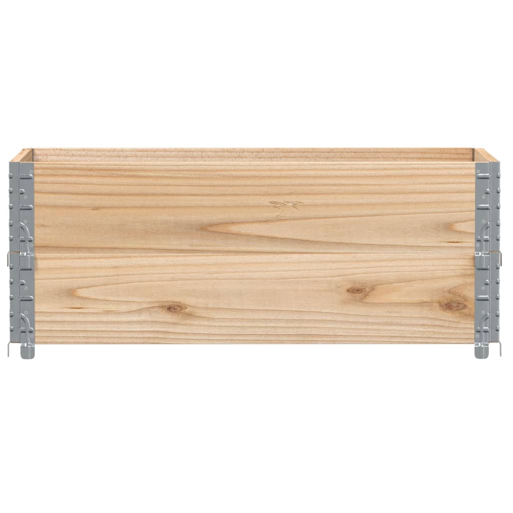 pallerammer 2 stk. 100x50 cm massivt fyrretræ