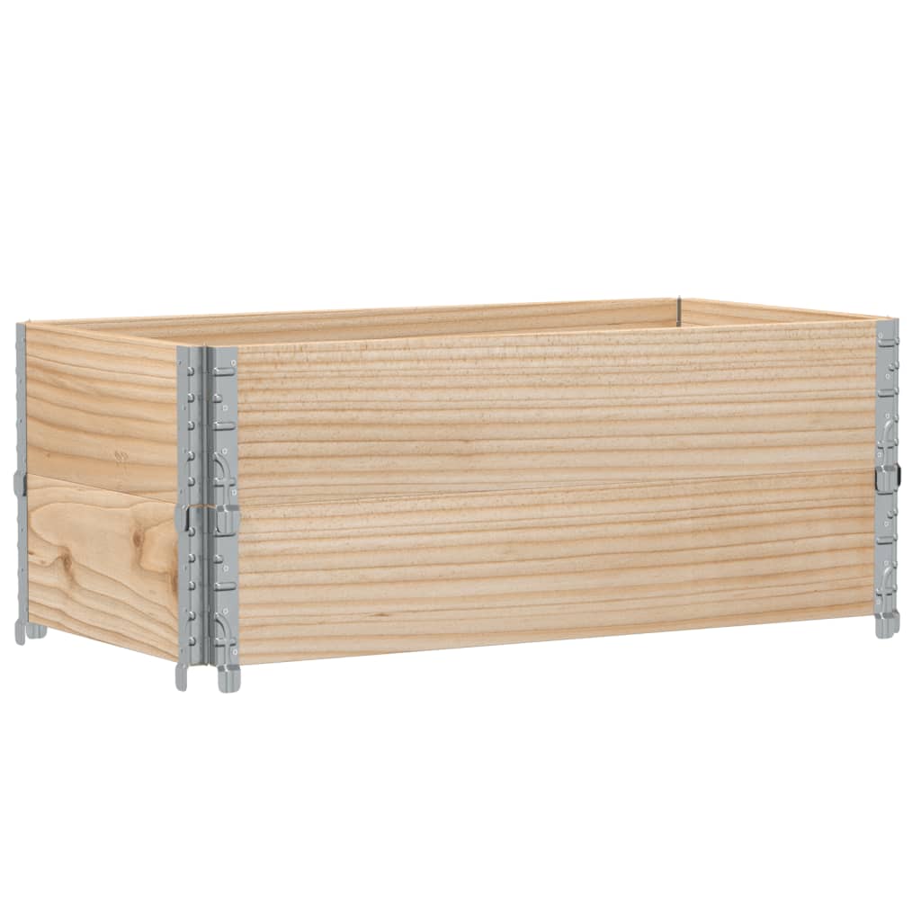 pallerammer 2 stk. 100x50 cm massivt fyrretræ