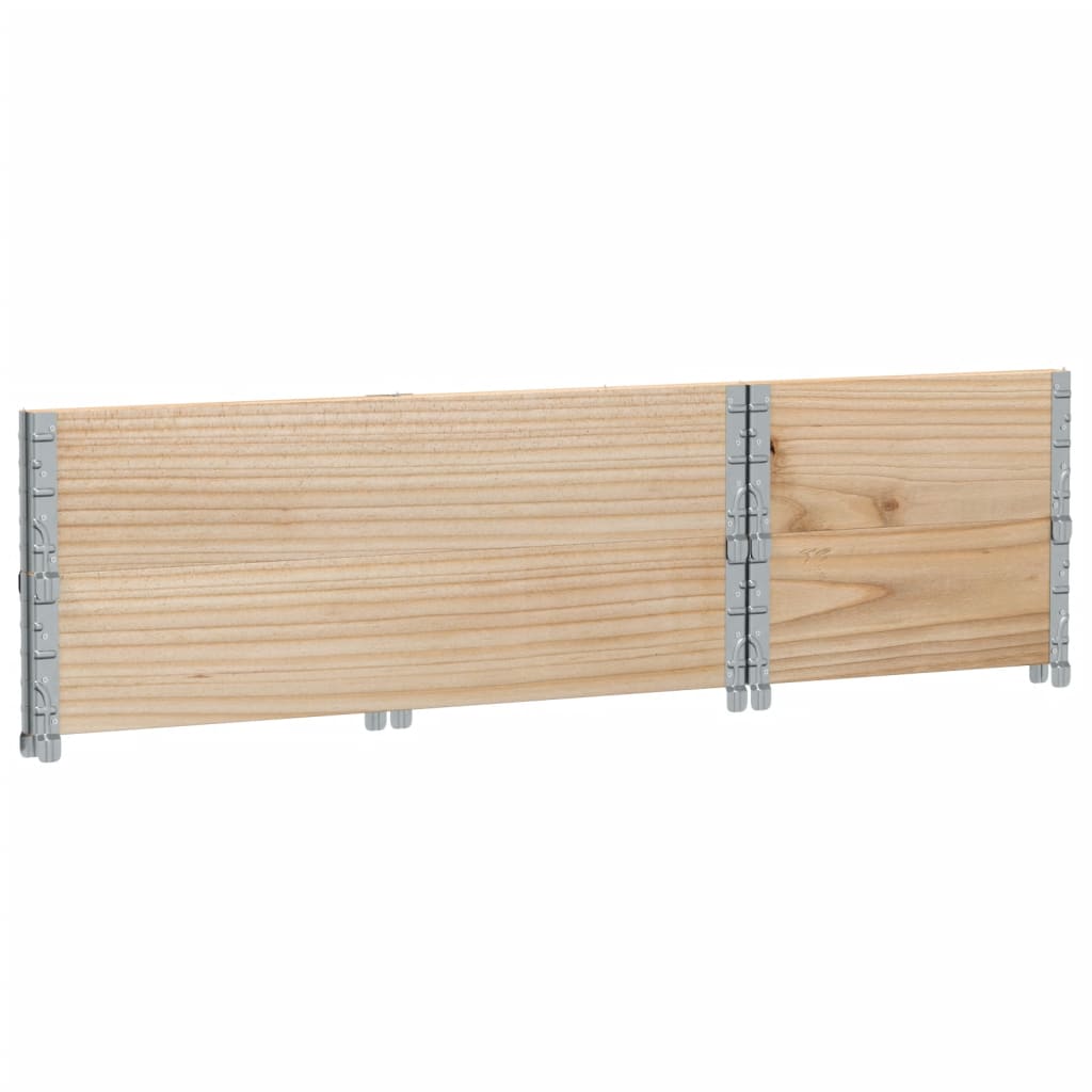 pallerammer 2 stk. 100x50 cm massivt fyrretræ