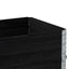 pallerammer 2 stk. 100x50 cm massivt fyrretræ sort