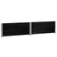 pallerammer 2 stk. 100x100 cm massivt fyrretræ sort