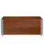 pallerammer 2 stk. 100x100 cm massivt fyrretræ brun